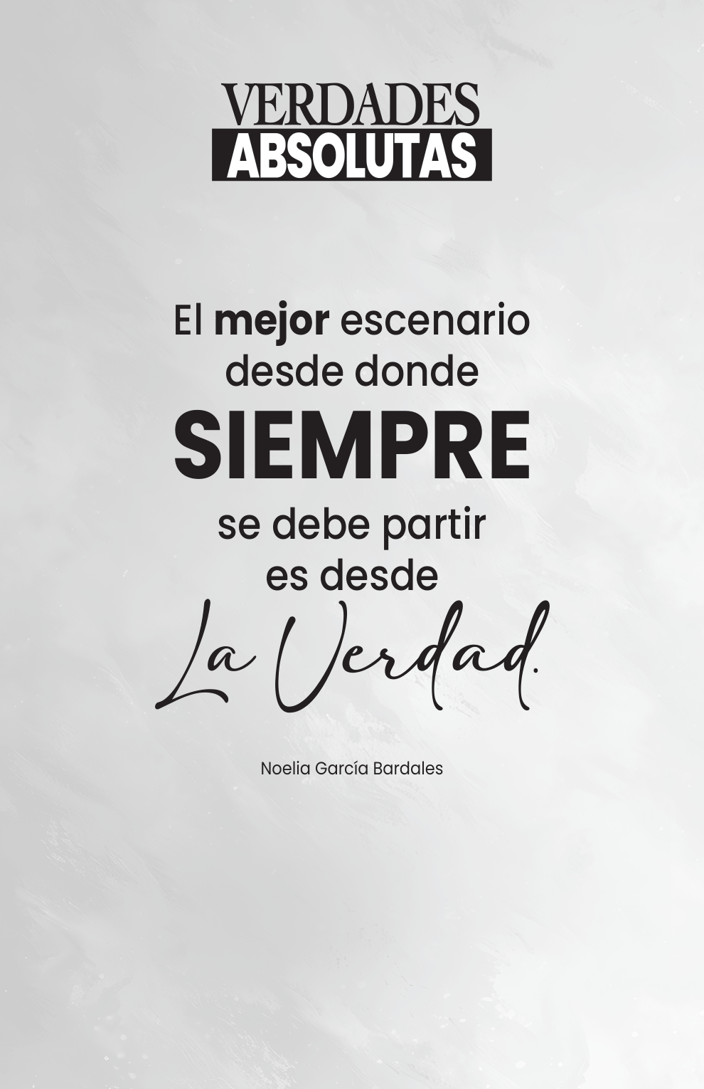 La Verdad — Noelia García Bardales